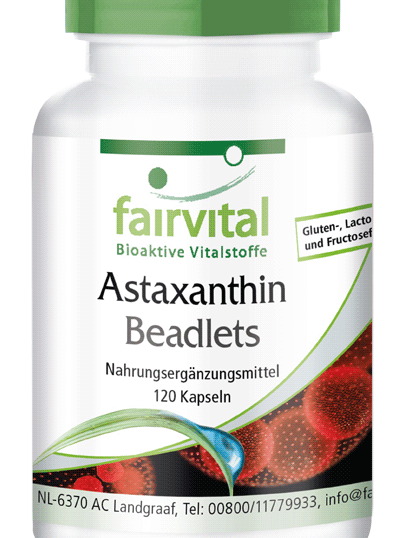 Fairvital Astaxanthin Beadlets mikroverkapselt - 120 Kapseln