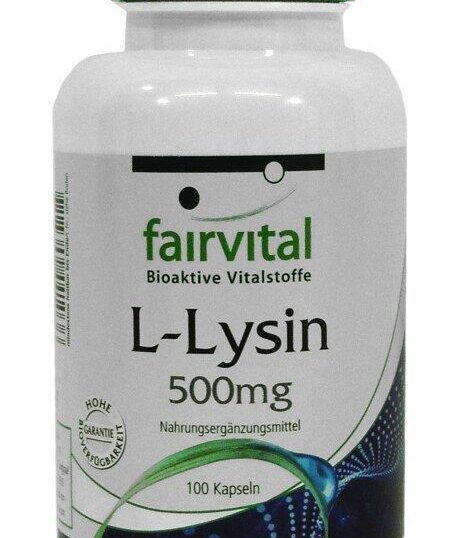 Fairvital L-Lysin 500 mg - 100 Kapseln