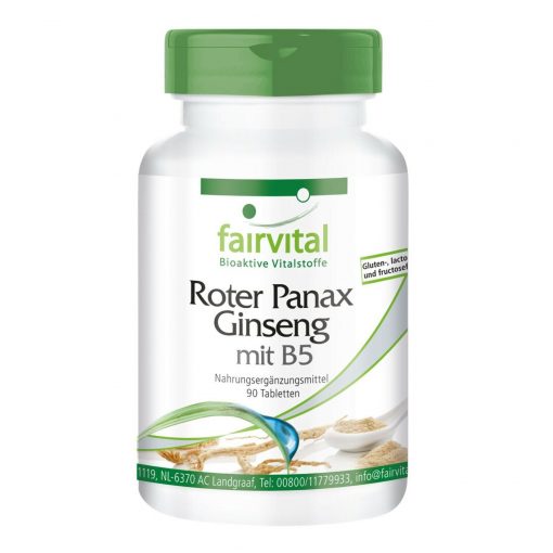 Roter Panax Ginseng mit Vit. B5