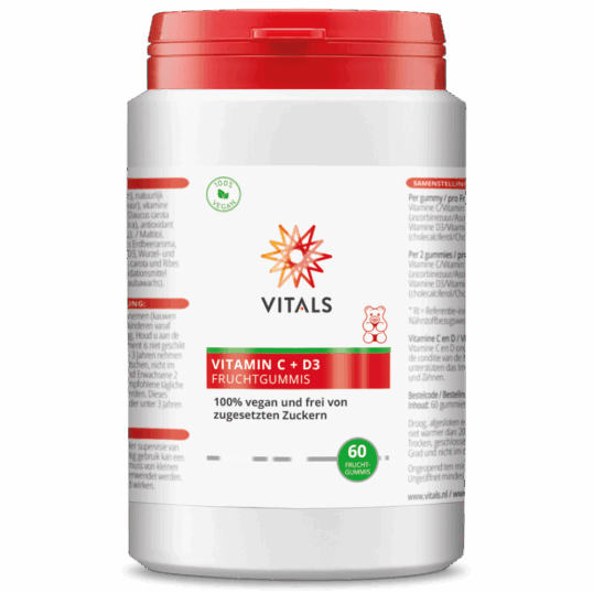 Vitamin C + D3 60 Fruchtgummis