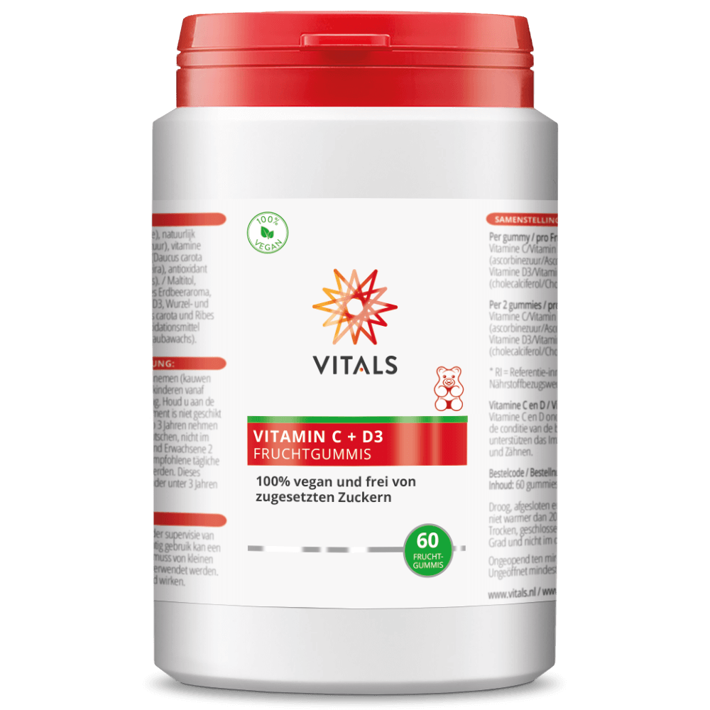 Vitamin C + D3 60 Fruchtgummis